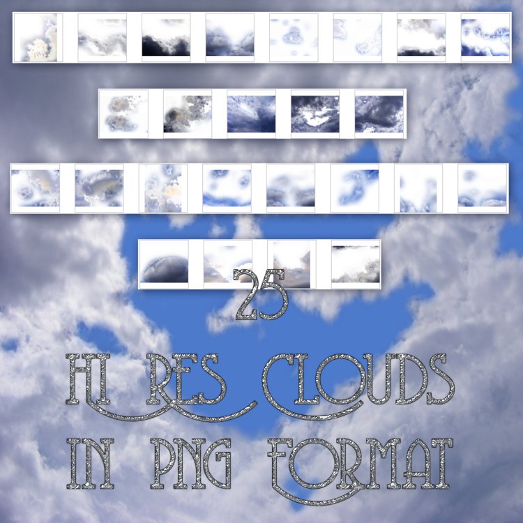  Clouds Brushes and pngs